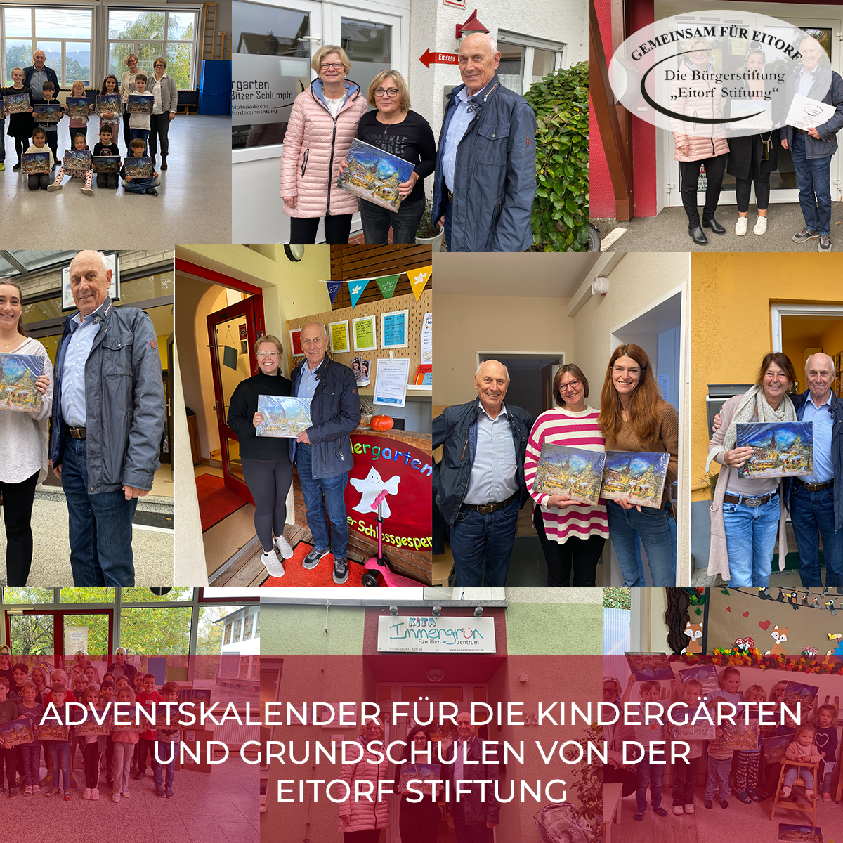 Adventskalender für die Kindergärten und Grundschulen von der Eitorf Stiftung